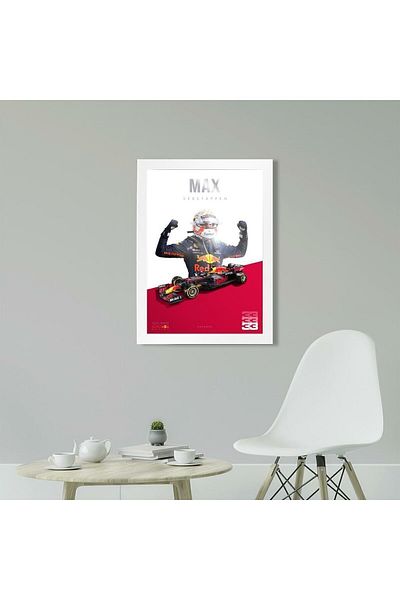KAYNOCK Max Verstappen 33 Red Bull Poster Painting, Formula 1, F1, Poster Painting Design digital