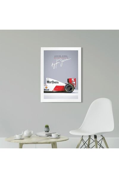 KAYNOCK Ayrton Senna Mclaren, Formula 1, F1 Poster Tablo