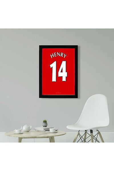 KAYNOCK Thierry Henry Poster Painting, Arsenal, Premier League, Football Jersey Painting, Digital Design Painting