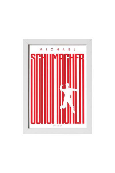 KAYNOCK Michael Schumacher Silhouette, Ferrari, Formula 1, F1, Πίνακας ζωγραφικής με αφίσα Πίνακας ψηφιακού σχεδιασμού