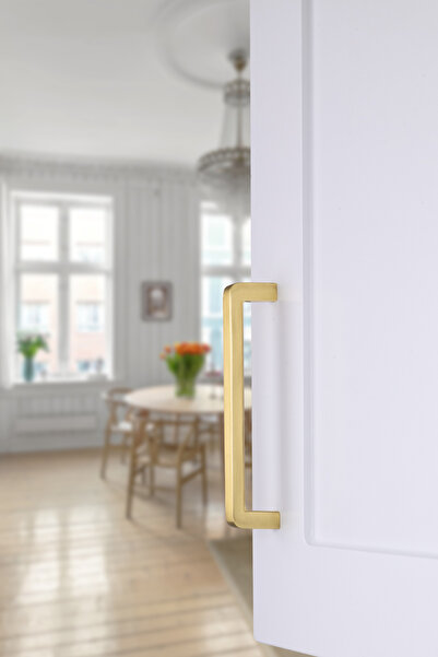 Erkul 526-mat Altın Kulp (224 MM-22.4 CM) Lüks Country Mutfak Mobilya Dolap Çekmece Kulbu (ZAMAK)