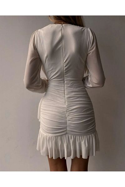 Gizacape outdoors ROCHIE DE TUL CU MÂNECĂ DRAPATE