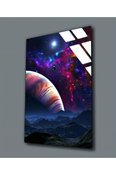 Harikabirev HARİKABİREV | STICLA INERABLE (TEMPERATA) SPACE-SATURN TABLO 02 |...