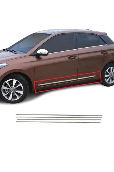 Kml34tuning55 Hyundai I20 Krom Yan Kapı Çıtası 4 Parça 2014-2020