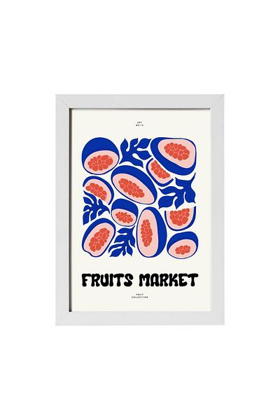 KAYNOCK Prune, Fructe, Minimalist, Decor pentru casa, Decor pentru cafenea de bucatarie Poster Tablo