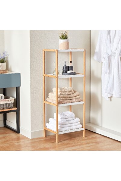 Home Box رف حمام لكزس مكون من 4 طبقات - 45×35×120 سم