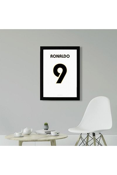 KAYNOCK Ronaldo Jersey, Real Madrid, Fotbal Jersey Tablo, Poster Tablo Design Digital Tablo