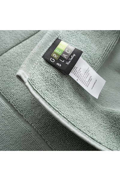 Green Black Πετσέτα ποδιών Elena σε χρώμα μέντας