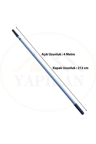 vertical 4 Meters (2 Stages) Metal Handle with Shearling Telescopic Extension Adjustable