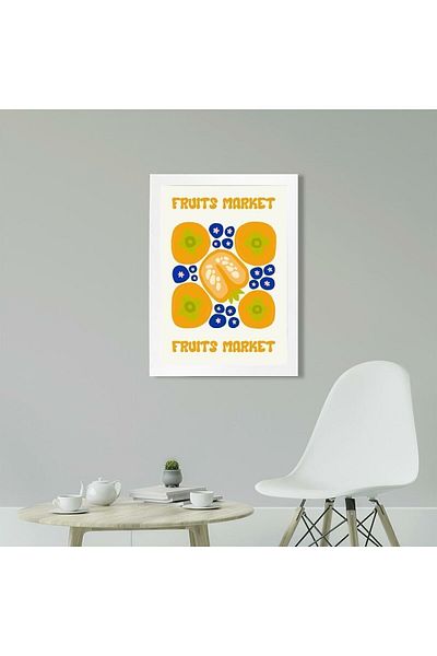 KAYNOCK Ardei Portocaliu, Fructe, Minimalist, Decorare pentru Casa, Decorare Cafenea Bucatarie Poster Tablo