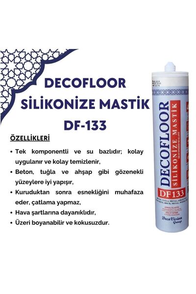 galaksihome Silikonize Mastik Beton Tuğla Metal Ahşap Yapıştırıcı 500gr Su Ba...
