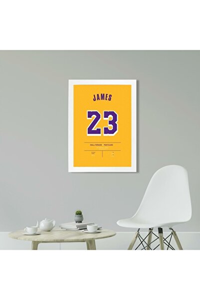 KAYNOCK Lebron James Poster Tablo, Los Angeles Lakers, Dijital Tasarım