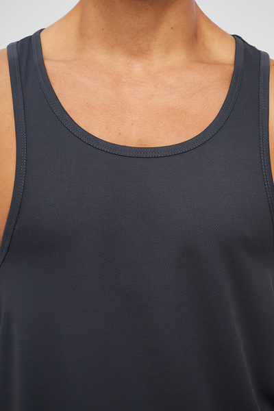 YÜKSEL IŞIK Men's Athlete Tank - Anthracite Printed Color