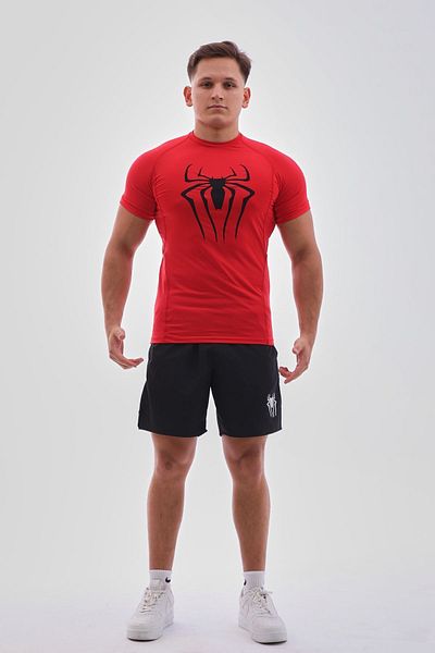 YHM Αθλητικό μπλουζάκι Spiderman Red Compression - Σώμα