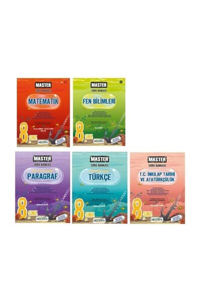 Okyanus Yayınları Okyanus Yayıncılık 2023-2024 8.sınıf Master Soru Bankası Seti