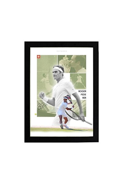KAYNOCK Roger Federer, Tenis, Poster Tablo Dijital Tasarım Tablo