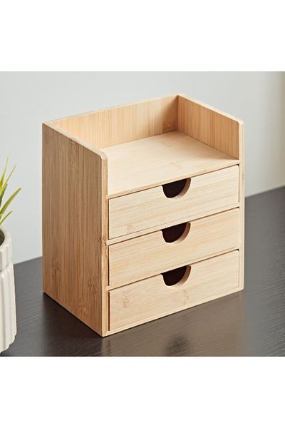 Home Box Natura 4-Tier Mini Desk Organiser