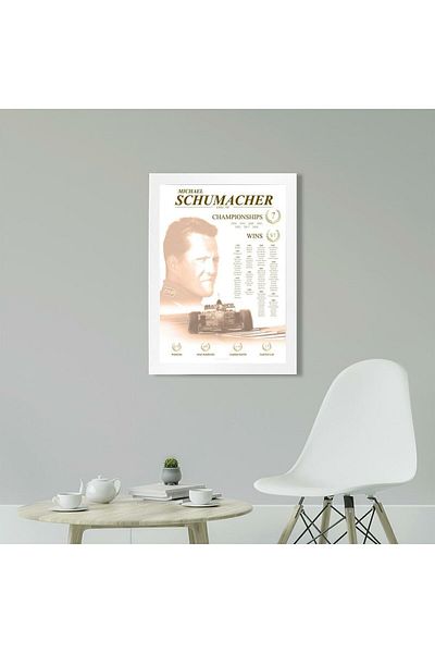 KAYNOCK Michael Schumacher Legend, Ferrari, Formula 1, F1, Ψηφιακός Σχεδιασμός Ζωγραφικής Αφίσας