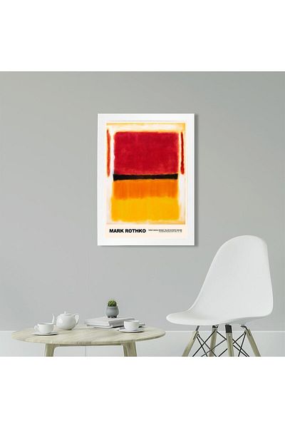 KAYNOCK Mark Rothko Violet, Negru, Portocaliu, Modern, Artă Contemporană, Poster Painting Design Digital