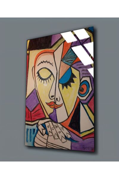 Harikabirev HARİKABİREV | PICTURĂ PICASSO-LADY PE STICLA INERABLE (TEMPERATĂ)...