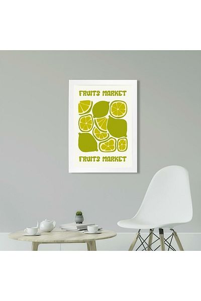 KAYNOCK Green Lime 2, Fructe, Minimalist, Decor pentru casa, Poster de pictură pentru decorarea cafenelei de bucătărie