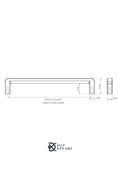 Erkul 526-mat Titan Kulp (224 MM-22.4 CM) Lüks Country Mutfak Mobilya Dolap Çekmece Kulbu (ZAMAK)