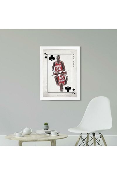KAYNOCK Hakeem Olajuwon, Houston Rockets, baschet, pictură poster Nba
