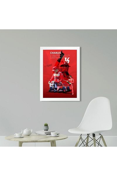 KAYNOCK Charles Leclerc, Scuderria Ferrari, Formula 1, pictură poster