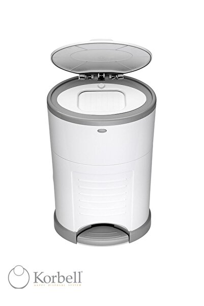 Korbell Bebek Bezi Çöp Kovası 16lt + 495 Bez Kapasiteli Poşet