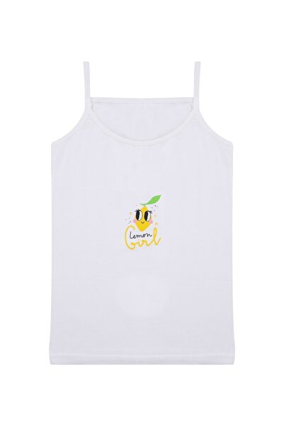 koza iç giyim Girl's 3-Piece Lemon Patterned Tank Top