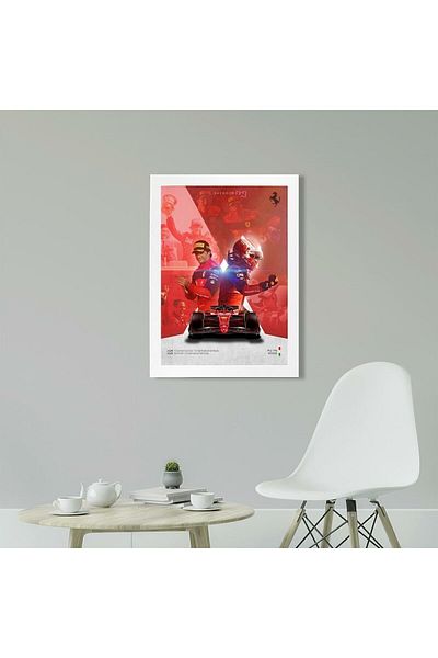 KAYNOCK Scuderia Ferrari, Charles Leclerc, Carlos Sainz, Formula 1, Πίνακας αφίσας F1