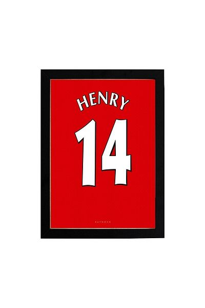 KAYNOCK Thierry Henry Poster Painting, Arsenal, Premier League, Football Jersey Painting, Digital Design Painting