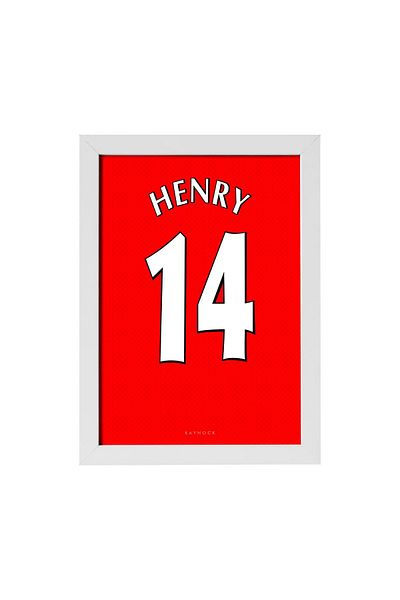 KAYNOCK Pictură poster Thierry Henry, Arsenal, Premier League, pictură tricou de fotbal, pictură cu design digital