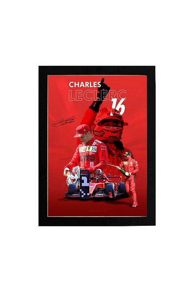 KAYNOCK Charles Leclerc, Scuderria Ferrari, Formula 1, pictură poster