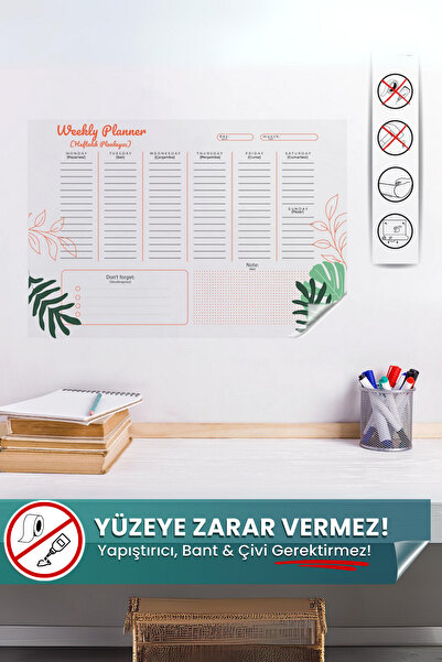 Pi Papers Tjedni planer, engleski tjedni planer, magični pametni papir (SA FU...