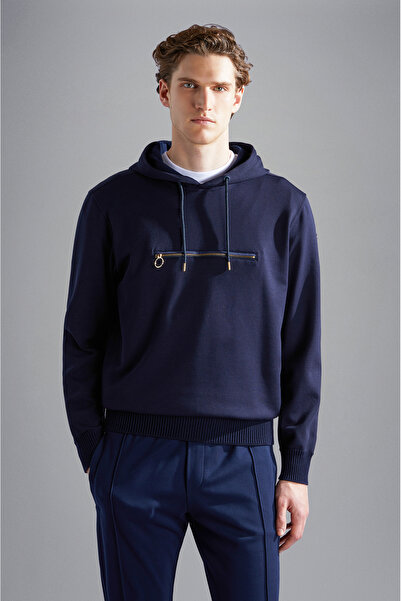 PAUL&SHARK MEN'S HOODED SWEATSHIRT