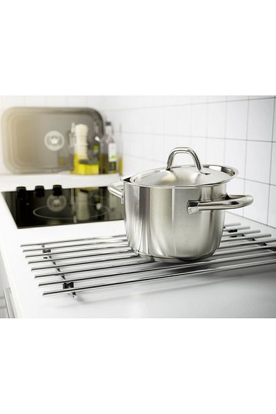 IKEA 2 Pieces Stainless Steel Trivet IKEA 2-Piece Trivet Set Pot Pan Base