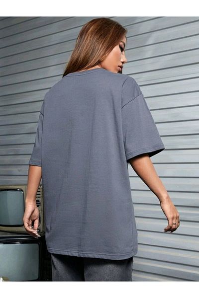 Know Γυναικείο Smoked Racer Oversize T-Shirt με λαιμόκοψη