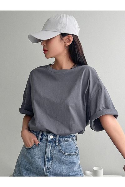 Know Zakouřené dámské oversize tričko - Bla Bla Printed
