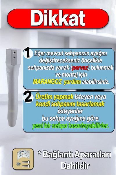 Badem10 Erva Picior Masa de Cafea Plastic 46cm Culoare Albă Picior Mediu Masa de Cafea Extensibilă Mobilier Picioare Masa Alb 1Buc