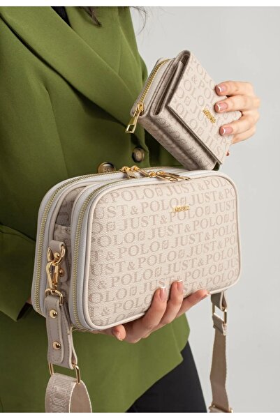 Just Polo Women's New Season Printed Shoulder Bag and Wallet Combination 2320...