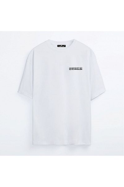 Know Μπλουζάκι Unisex Λευκό Oversize Μπλουζάκι Osaka με στάμπα