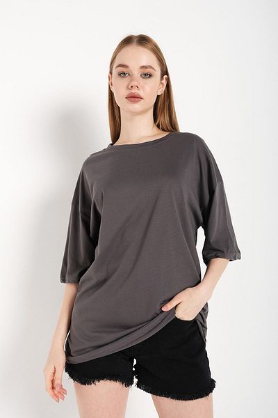 Know Γυναικείο καπνιστό μπλουζάκι Oversize