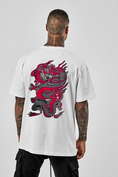 Know Tricou oversize alb unisex Chinesebox