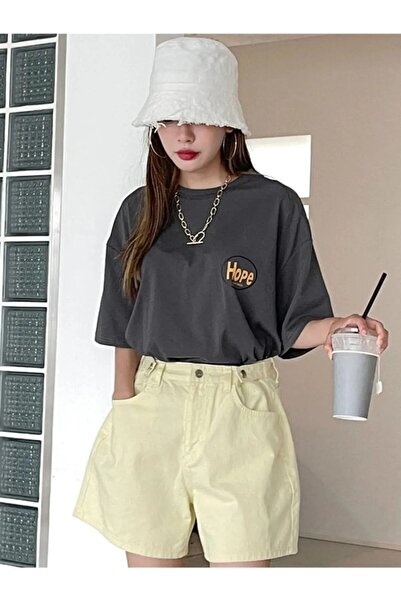 Know Logo Baskılı Füme Tişört Hope