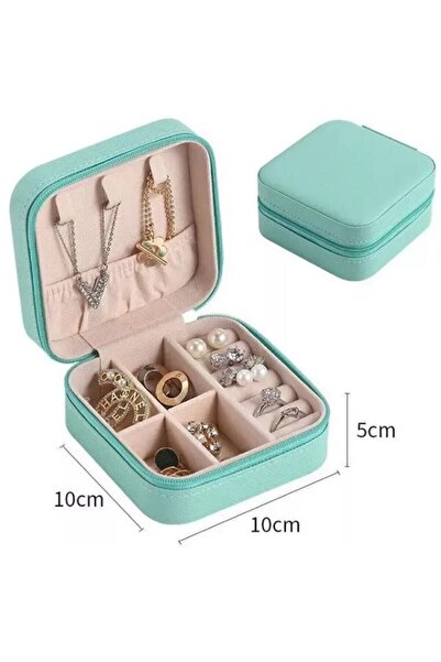 Baley Mücevher Takı Kutusu - Kolye, Yüzük, Küpe Düzenleyici Seyahat Takı Çantası