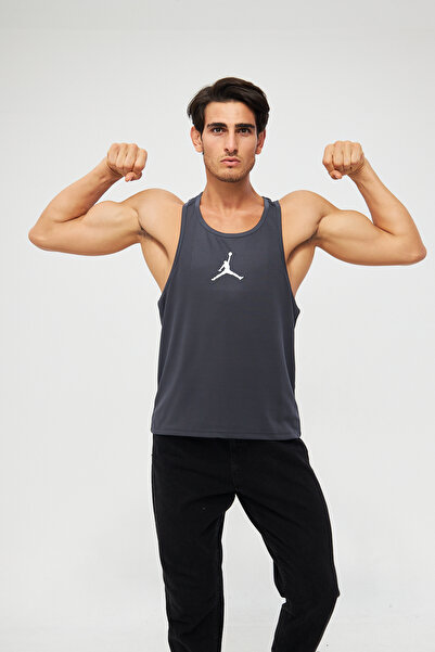 YÜKSEL IŞIK Чоловічий спортивний атлет - Антрацит з принтом