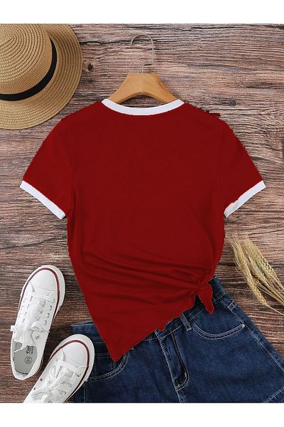Know Unisex Red Combed Interlock T-Shirt