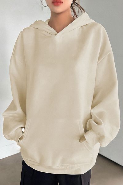 Know Beige Color 3 Thread Dont Hoodie Sweatshirt