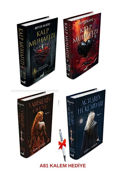 İndigo Kitap Varislerin Oyunu 1 2 Adora Yağmur / Kalp Muhafızı 1 2 Ciltli 4 k...